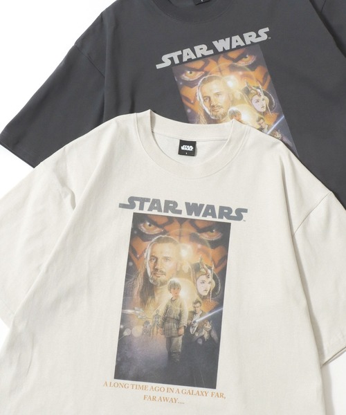 ディズニー スターウォーズ コラボTシャツ　ヴィンテージ　　加工 STAR WARS（スター・ウォーズ） tシャツ 半袖 Disney/ディズニー