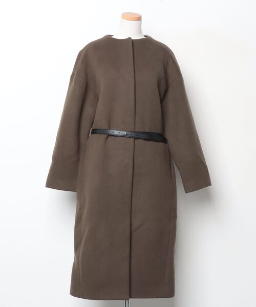 ELENDEEK（エレンディーク） ステンカラーコート 02 カーキ レディース