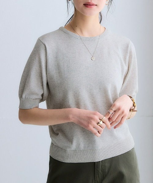 ニッセン（nissen） サマーニット ニット セーター 「T-KNIT」綿混