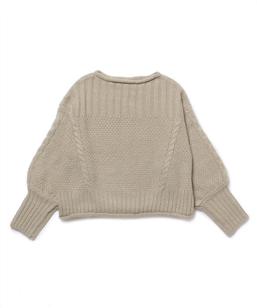 「Adam et Rope' Le Magasin」 長袖ニット FREE キナリ レディース_画像2