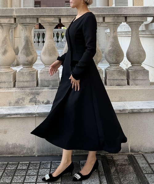 JENNE 長袖ワンピース S JENNE」 長袖ワンピース MEDIUM ブラック レディース : ZOZOTOWN Yahoo