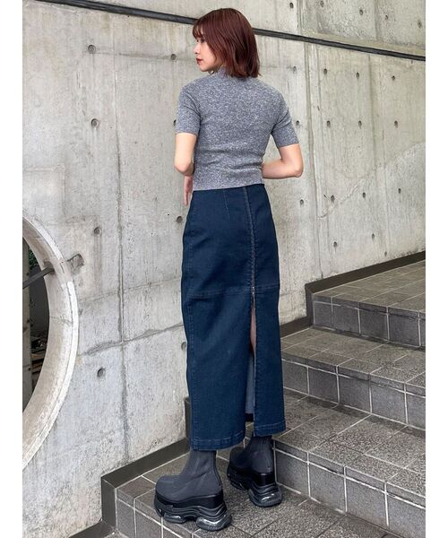 MURUA（ムルーア） デニムスカート マルチウェイZIPデニムスカート