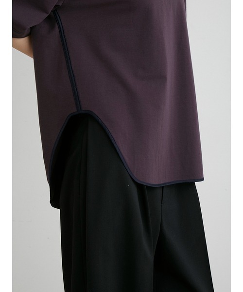 MIESROHE（ミースロエ） tシャツ サテン切り替えカットソートップス