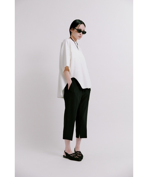 MIESROHE（ミースロエ） tシャツ サテン切り替えカットソートップス