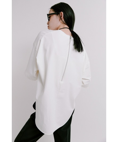 MIESROHE（ミースロエ） tシャツ サテン切り替えカットソートップス