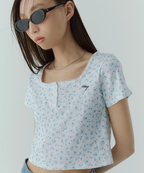 eimy istoire♡ eimy and Tシャツ エイミーイストワール eimy istoire eimy glitterロゴTシャツ