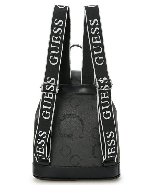 【極美品】ゲス　リュック　バックパック　ブラック　合成皮革　ロゴ バックパック/リュック | GUESS(ゲス) JAPAN 公式オンライン