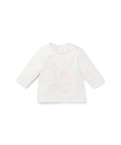 BOSS 長袖トレーニングシャツ BOSS（HUGO BOSS） トレーナー ベビーTシャツ ストレッチコットン ロゴ