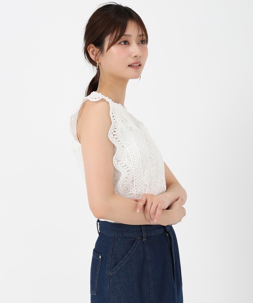 MISCH MASCH ブラウス シャツ 2025春夏新作 総レースブラウス