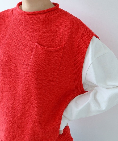 PAR ICI（パーリッシィ） ベスト ジレ シルクコットン ホール