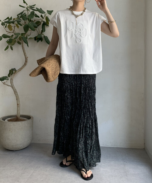 DouDou tシャツ エンボスバックジップTEE レディース : ZOZOTOWN