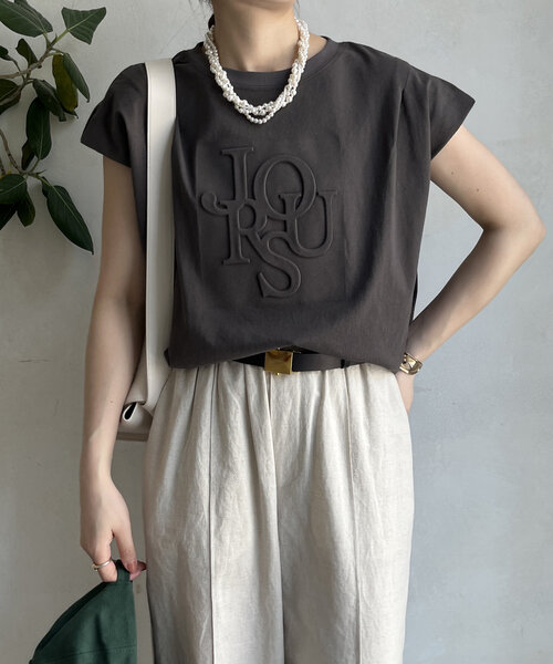 tシャツ エンボスバックジップTEE レディース DouDou tシャツ エンボスバックジップTEE レディース : ZOZOTOWN