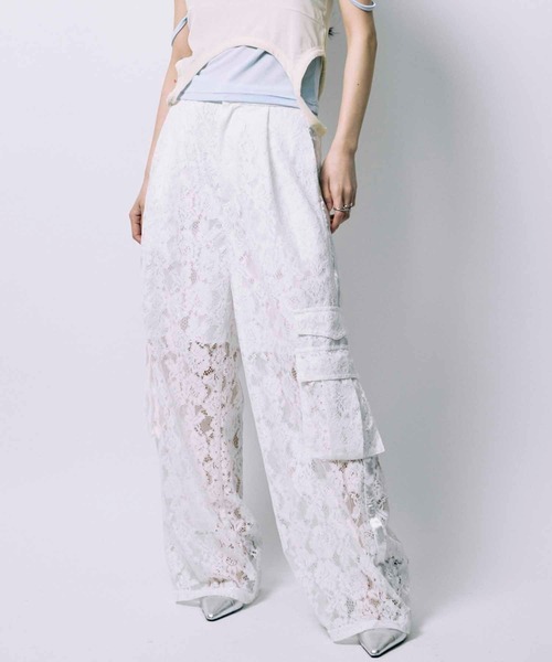 パンツ ledtokyo Pleats half pants led.tokyo パンツ 「led.tokyo」POCKET LACE PANTS/ポケット