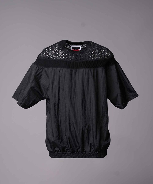 ●入手困難●MAISON SPECIAL ドッキングツイステッドTシャツ グレー MAISON SPECIAL tシャツ 「UNISEX」Different Material Docking