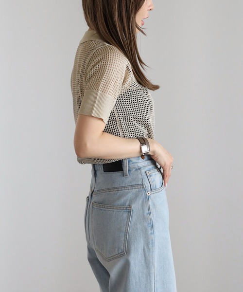 【一部店舗限定】メッシュニットポロシャツ セール】メッシュ ニット ポロシャツ（ポロシャツ）｜BEAMS