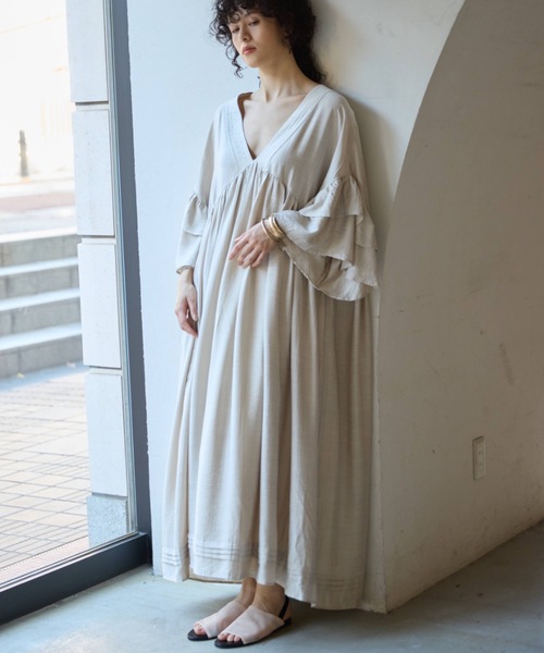 Libra Cue ワンピース 2wayカフタンワンピース : ZOZOTOWN Yahoo
