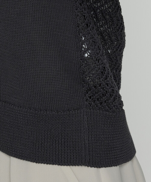 COMME CA（コムサ） カーディガン 擬麻コットン カーディガン