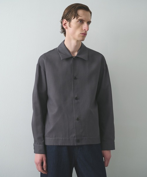 STUDIOUS（ステュディオス） シャツ 「STUDIOUS」SHEER SHIRTS BLOUSON