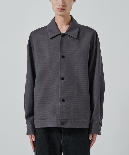 STUDIOUS（ステュディオス） シャツ 「STUDIOUS」SHEER SHIRTS BLOUSON