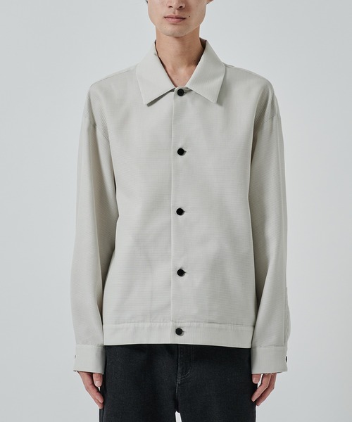 STUDIOUS（ステュディオス） シャツ 「STUDIOUS」SHEER SHIRTS BLOUSON