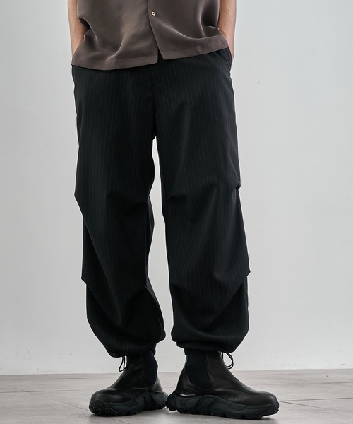 大人気WOOL カーゴ パンツ UNITED TOKYO カーゴパンツ SUMMER WOOL パラシュートパンツ