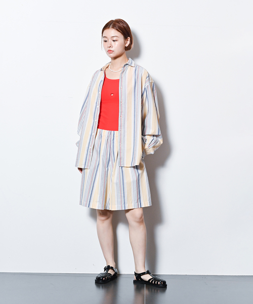 ブラウス シャツ 「BASERANGE」CLAUDE SHIRT/シャツ レディース BASERANGE ブラウス シャツ CLAUDE SHIRT SHCL-PO-SU25：シャツ
