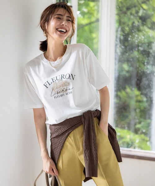 ANY SIS（エニィスィス） tシャツ 「洗える」ロゴ刺繍 Tシャツ
