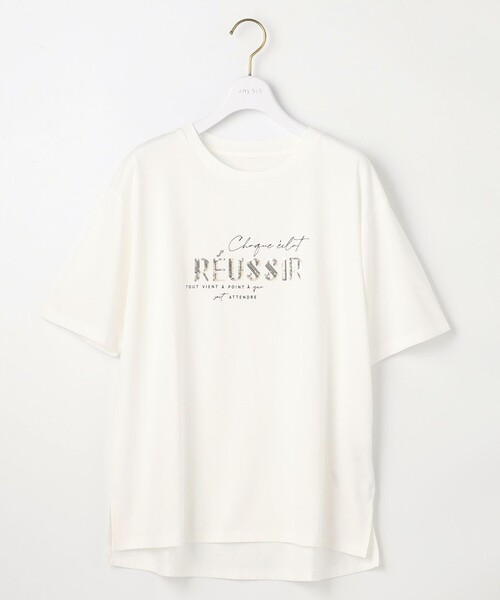 ANY SIS（エニィスィス） tシャツ 「洗える」ロゴ刺繍 Tシャツ