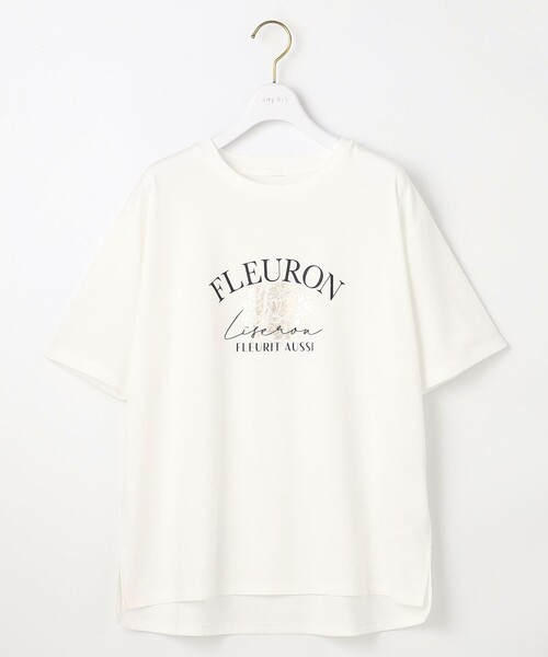 ANY SIS（エニィスィス） tシャツ 「洗える」ロゴ刺繍 Tシャツ