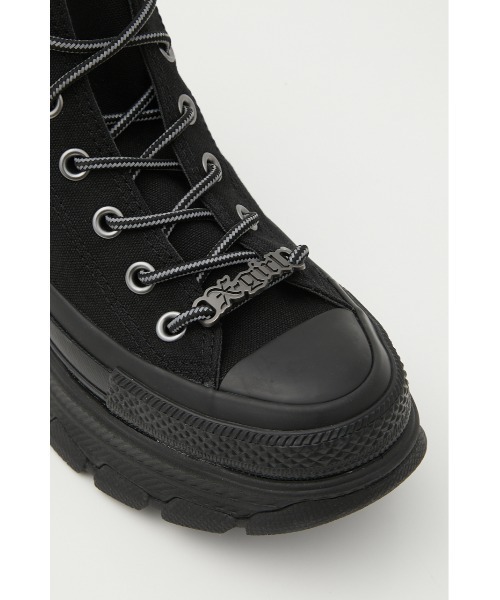 Converse ハイカットスニーカー 黒 X-girl コラボ　25.5センチ CONVERSE 「CONVERSE」 ハイカットスニーカー「X-girlコラボ