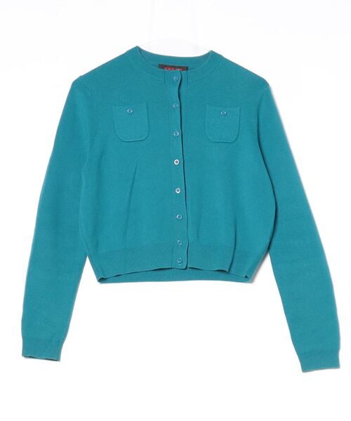「CABaN」 ニットカーディガン X-SMALL ブルー レディース