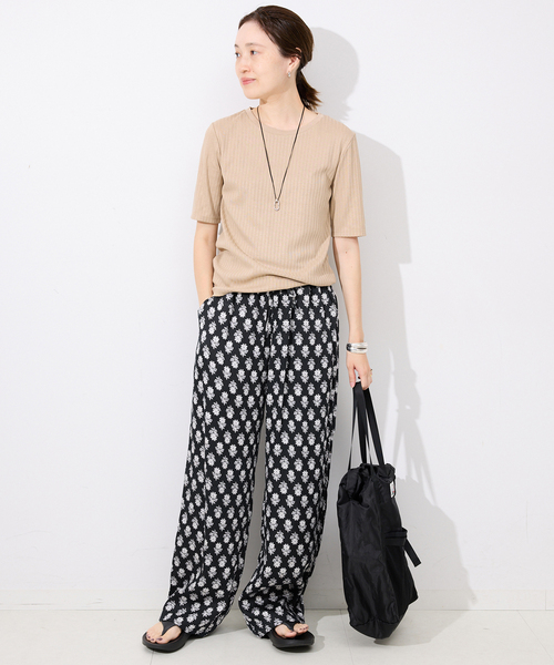 SLOBE IENA パンツ インドサテンパンツ レディース : ZOZOTOWN
