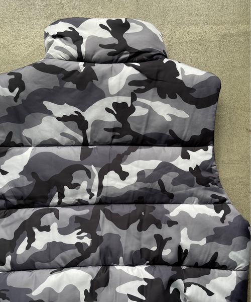 MandO（エムオー） ダウンベスト ベスト ウッドランドカモフラージュ