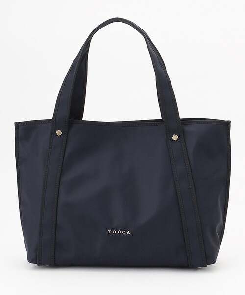 TOCCA トートバッグ ネイビー トッカ TOCCA 【撥水】BICOLOR RIBBON TOTE トートバッグ