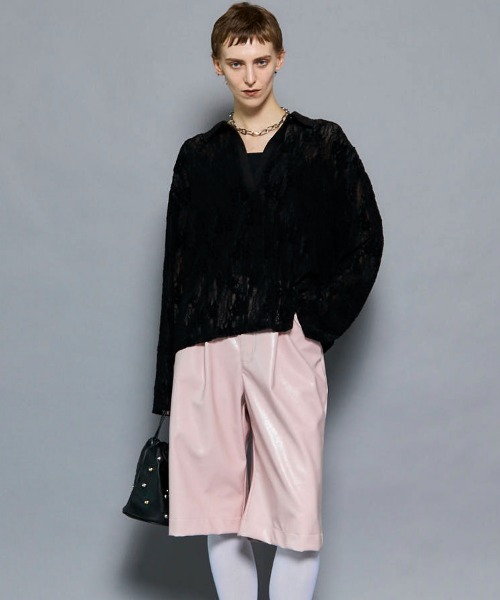 MAISON SPECIAL（メゾンスペシャル） tシャツ Lace Loose Tops/レース