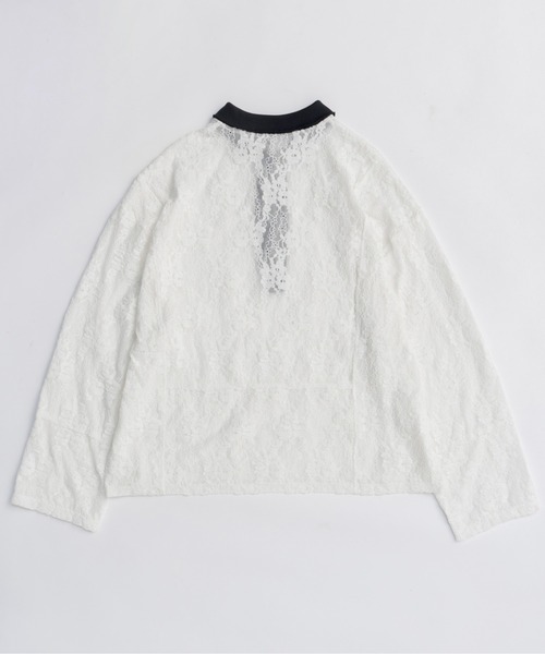 【完売品】新品 MAISON SPECIAL レースルーズトップス MAISON SPECIAL（メゾンスペシャル） tシャツ Lace Loose Tops/レース