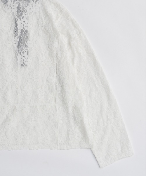 MAISON SPECIAL（メゾンスペシャル） tシャツ Lace Loose Tops/レース
