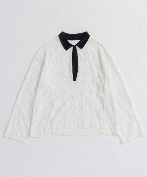 MAISON SPECIAL（メゾンスペシャル） tシャツ Lace Loose Tops/レース