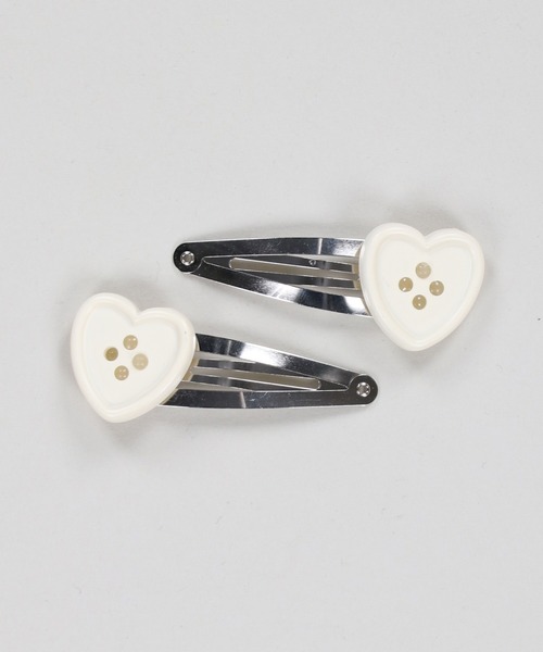 SPINNS（スピンズ） ヘアピン 「2個セット」ボタンパッチンピン