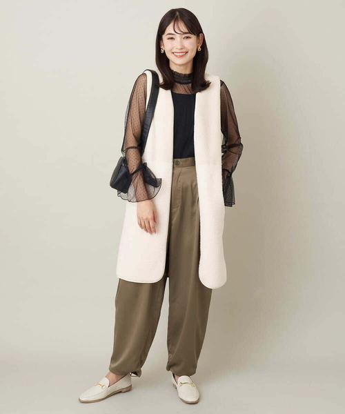 「a.v.v」 カーゴパンツ 38 チャコールグレー レディース