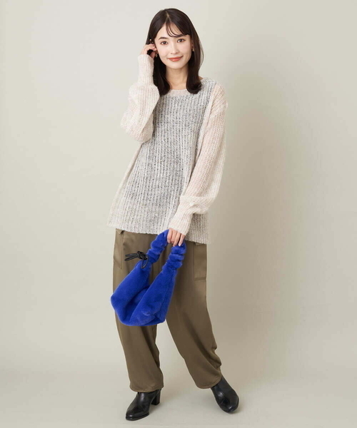 「a.v.v」 カーゴパンツ 38 チャコールグレー レディース