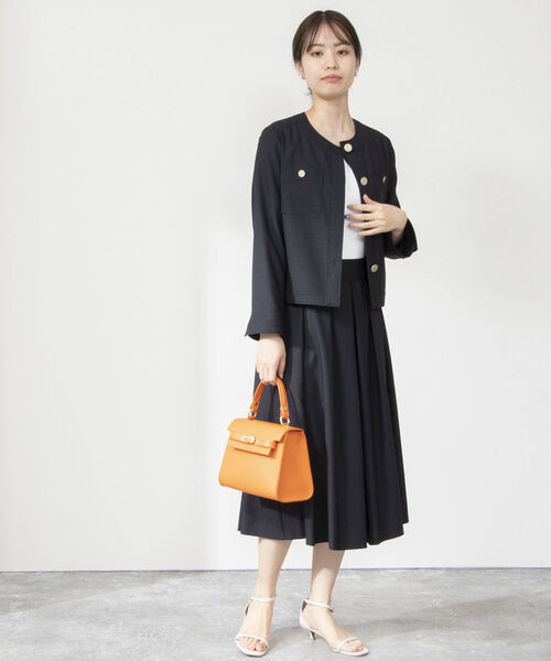 新品 nolley's フレアスカート 38 NOLLEY'S（ノーリーズ） フレアスカート 38 ブラック レディース