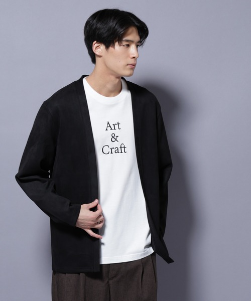 NANO universe（ナノ・ユニバース） カーディガン フェイクスエード