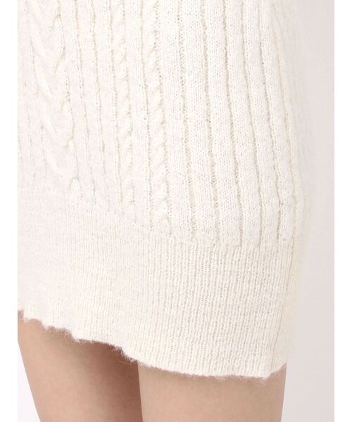 EATME（イートミー） ワンピース ヘムシャギーオフショルニット