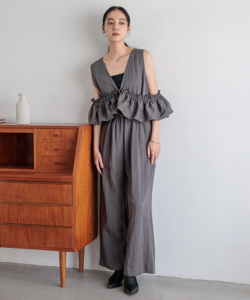 サロペット・オーバーオール・オールインワン yy841y-f Lee Lee(リー) LADYS TAPERED OVERALL / レディース テーパード
