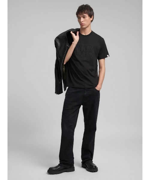 REPLAY（リプレイ） ジーンズ ブーツカットCLEY ブラックオーバーダイ