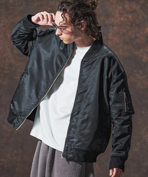 Jih Nunc（ジーヌンク） ma1 ma-1 mj10993-裏エコファーMA-1ジャケット