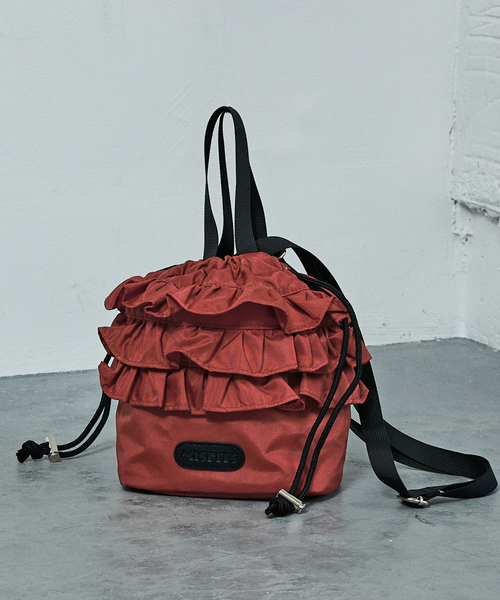 NOMINE（ノミネ） トートバッグ 「MISFITS」2WAYフリル 巾着 トート 