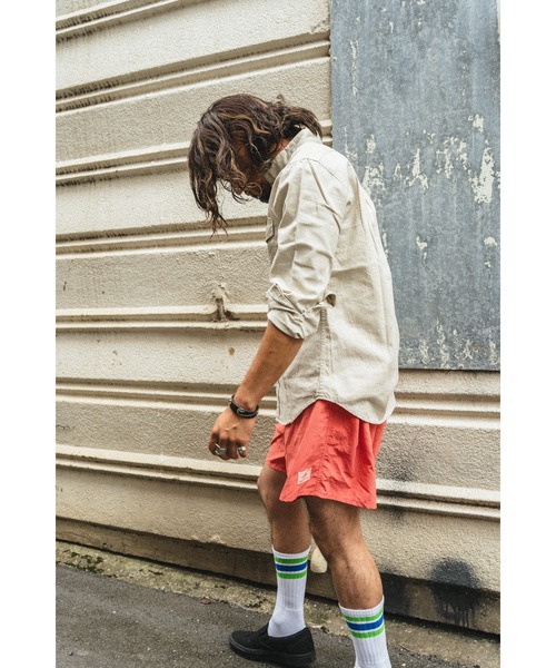 「BIG MIKE」 ショートパンツ LARGE コーラルピンク メンズ_画像9