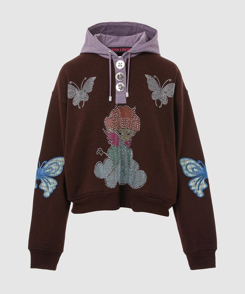 chopova lowena フーディー CHOPOVA LOWENA-CL TEDDY BEAR HOODIE - VISITFOR